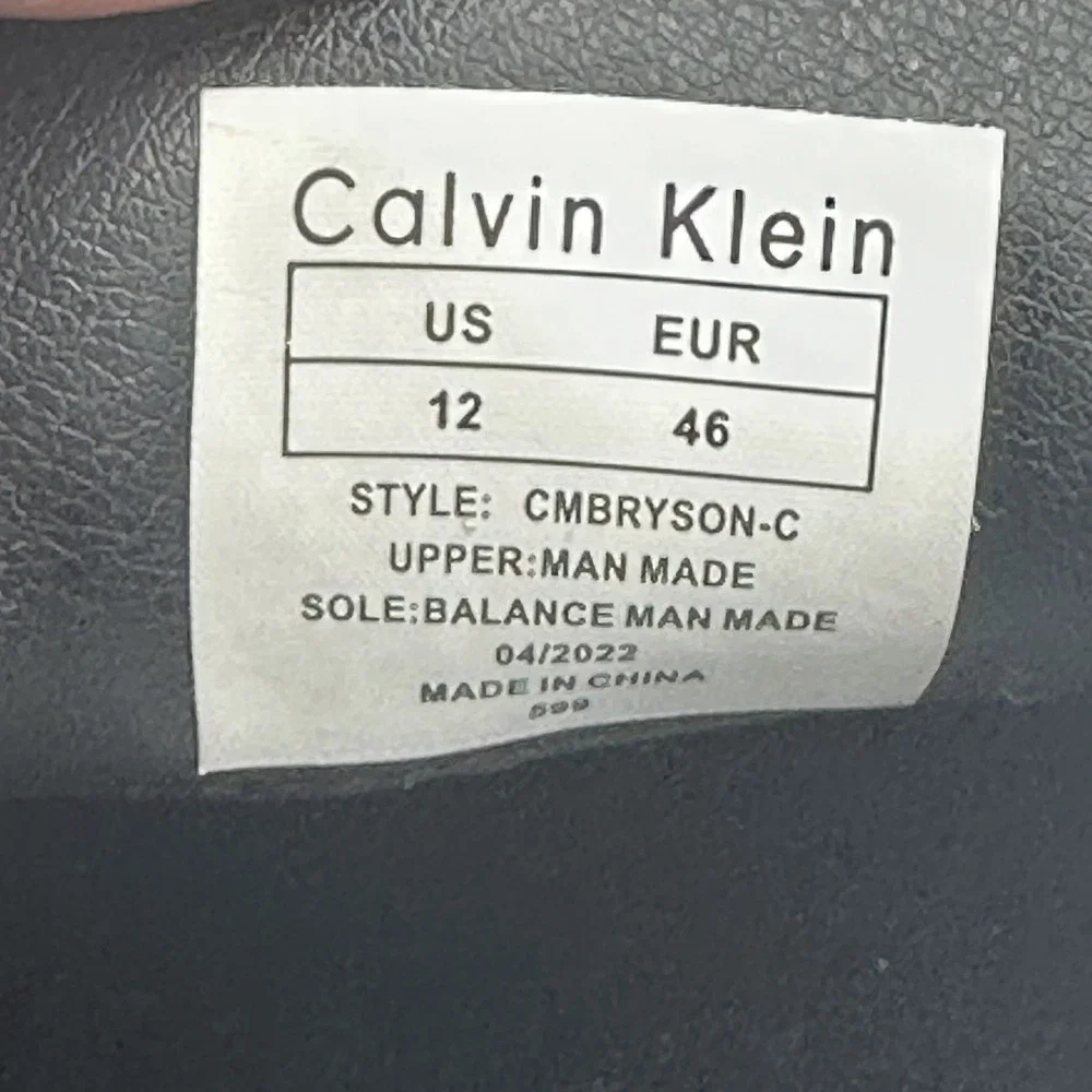 Calvin Klein Mens Bryson-C Black Penny Loafers Dress Shoes Size 12‎ CMBRYSON-C